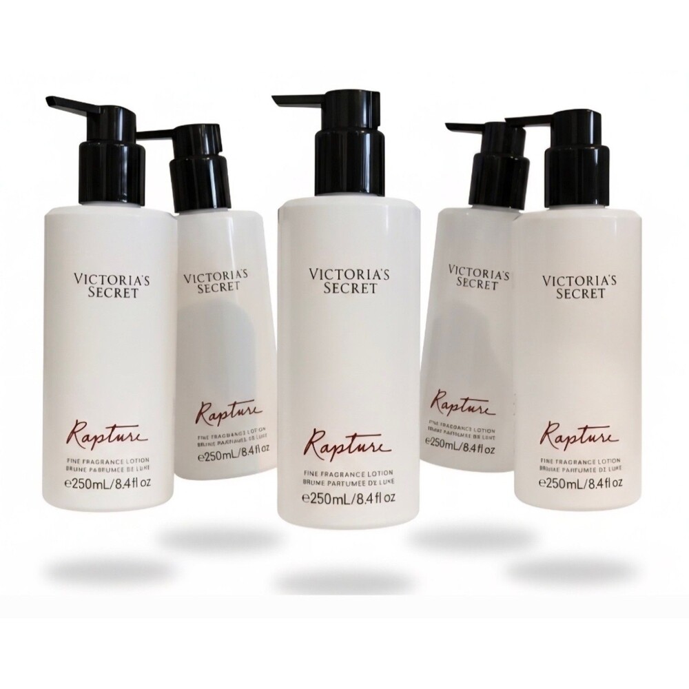 5pk VICTORIA'S SECRET FRAGRANCE SCENTED RAPTURE BODY LOTION MOTURIZER BRAND NEW